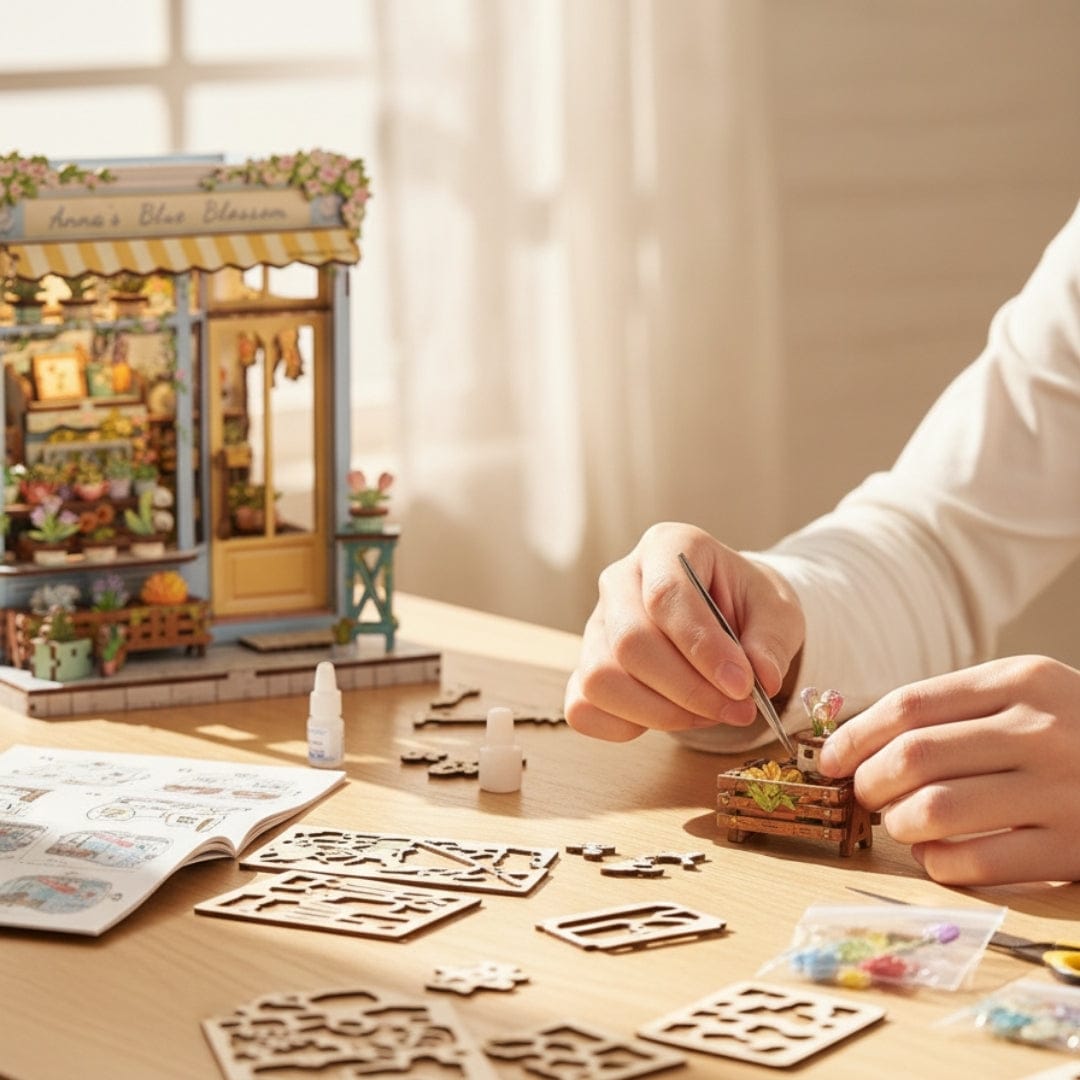 Book Nook Anna's Blue Blossom