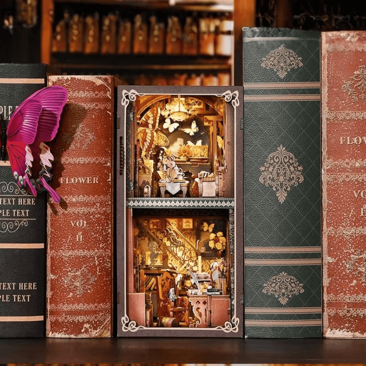 Book Nook Butterfly Collection Room
