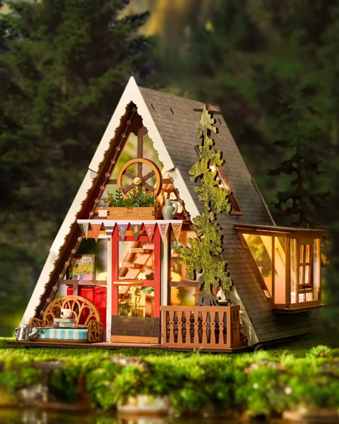 Book Nook A-Frame Cabin