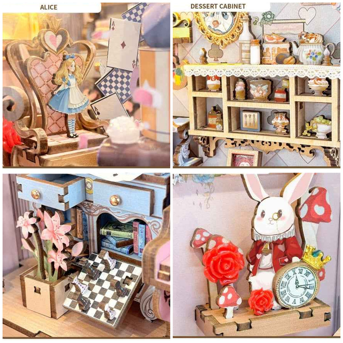 Book Nook Alice's Tea Party Diary details produit