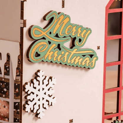 Book Nook Christmas Indoor Scene