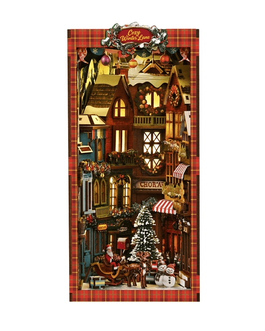 Book Nook Christmas Street Corner