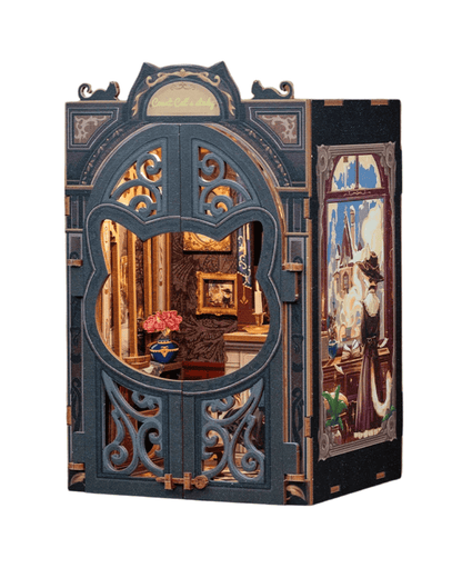 Book Nook Count Cat study