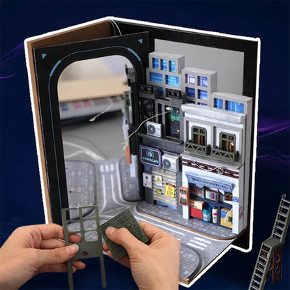 Book Nook Cyberpunk Future World