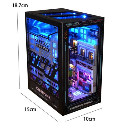 Book Nook Cyberpunk Future World