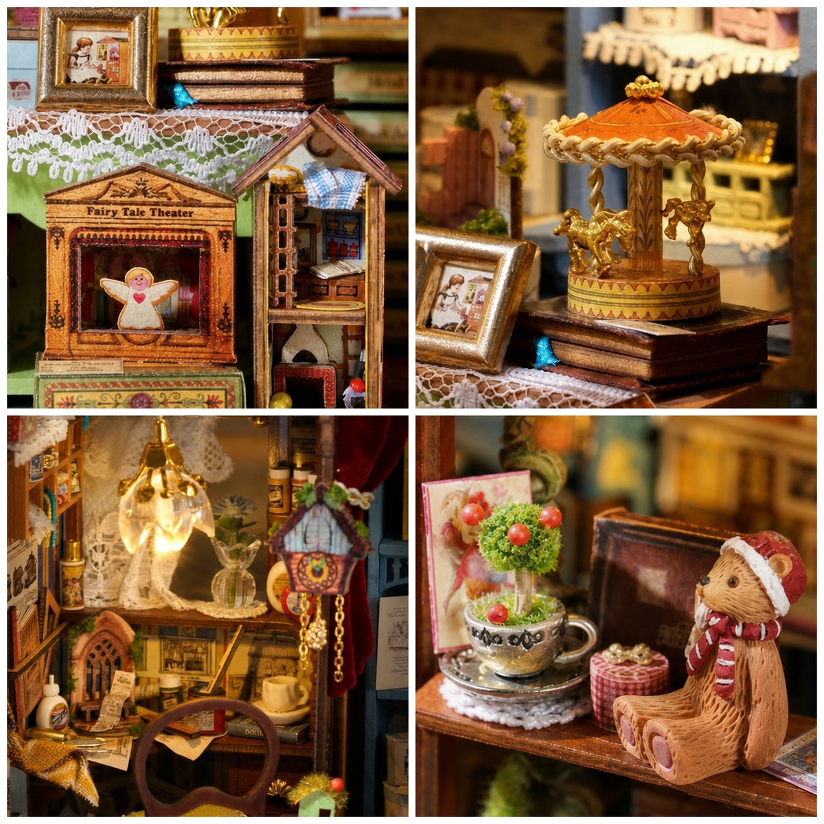 Book Nook Fairy-Tale Wonderhouse details produit