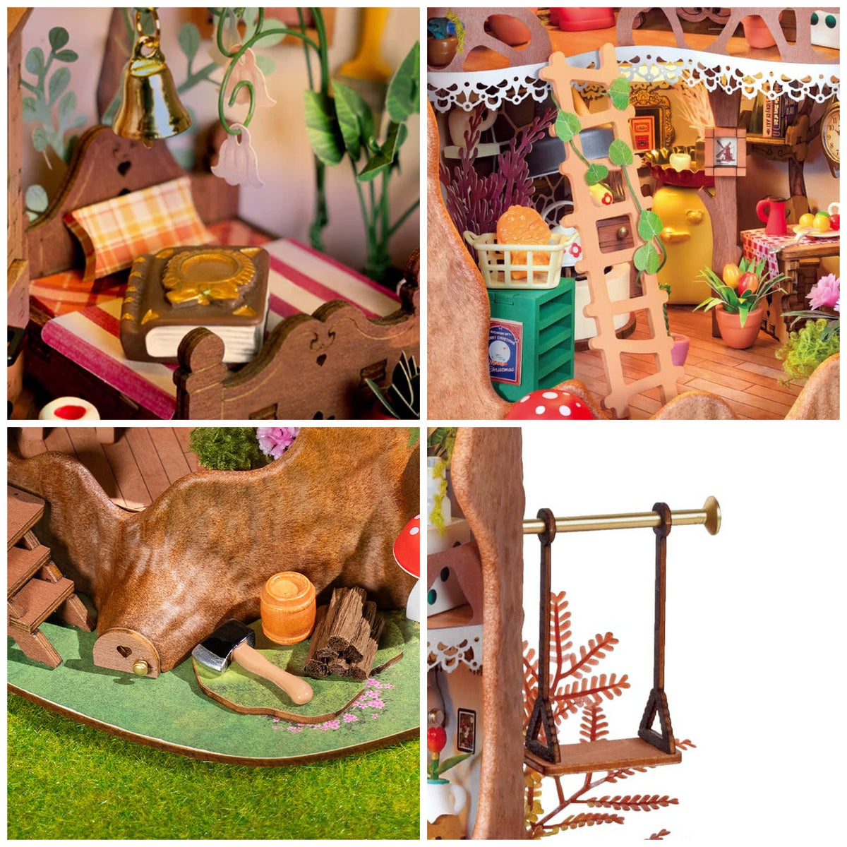 Book Nook Fairytale Tree House details produit