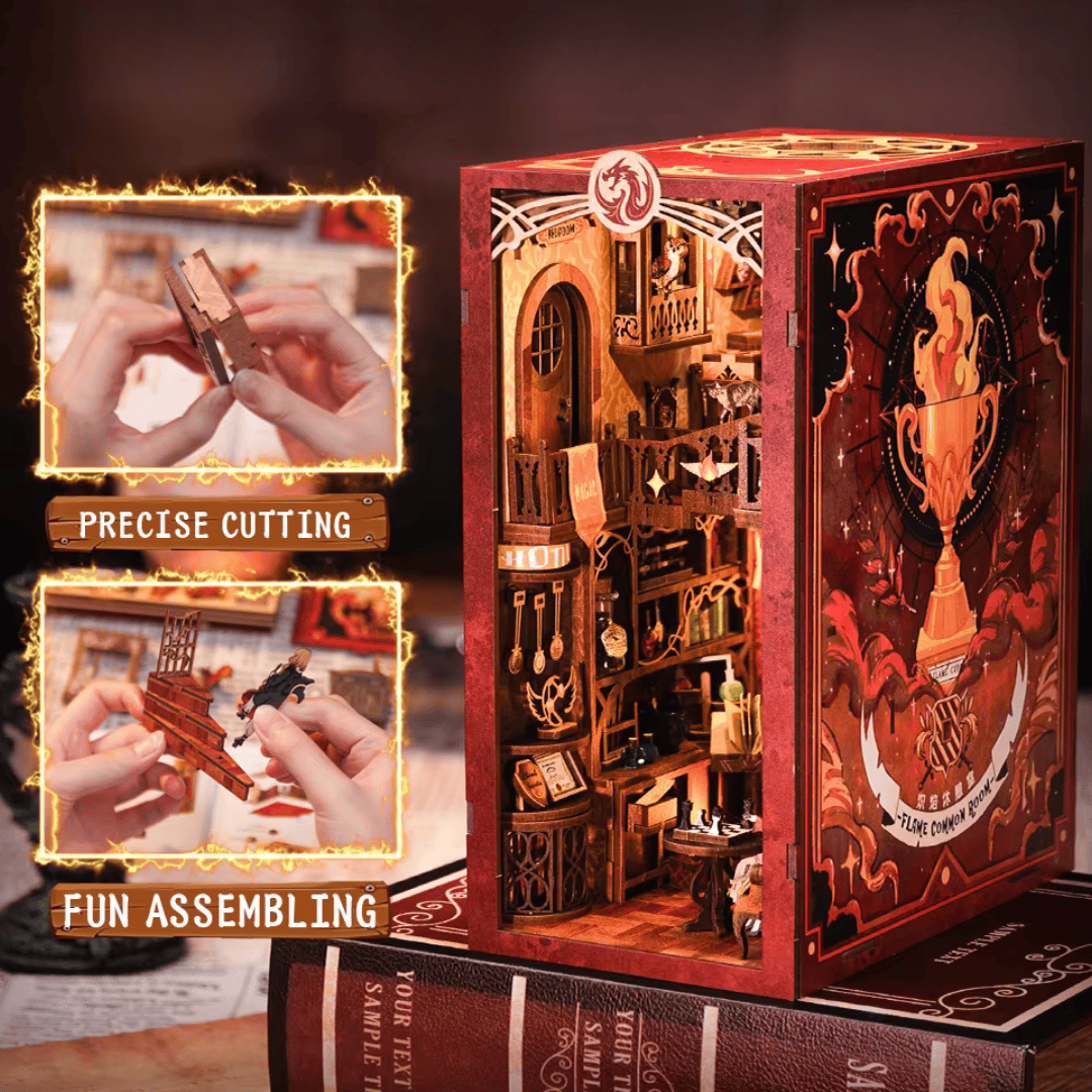 Book Nook Flame Common Room