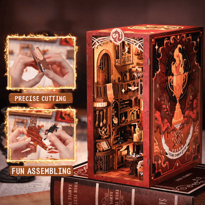 Book Nook Flame Common Room