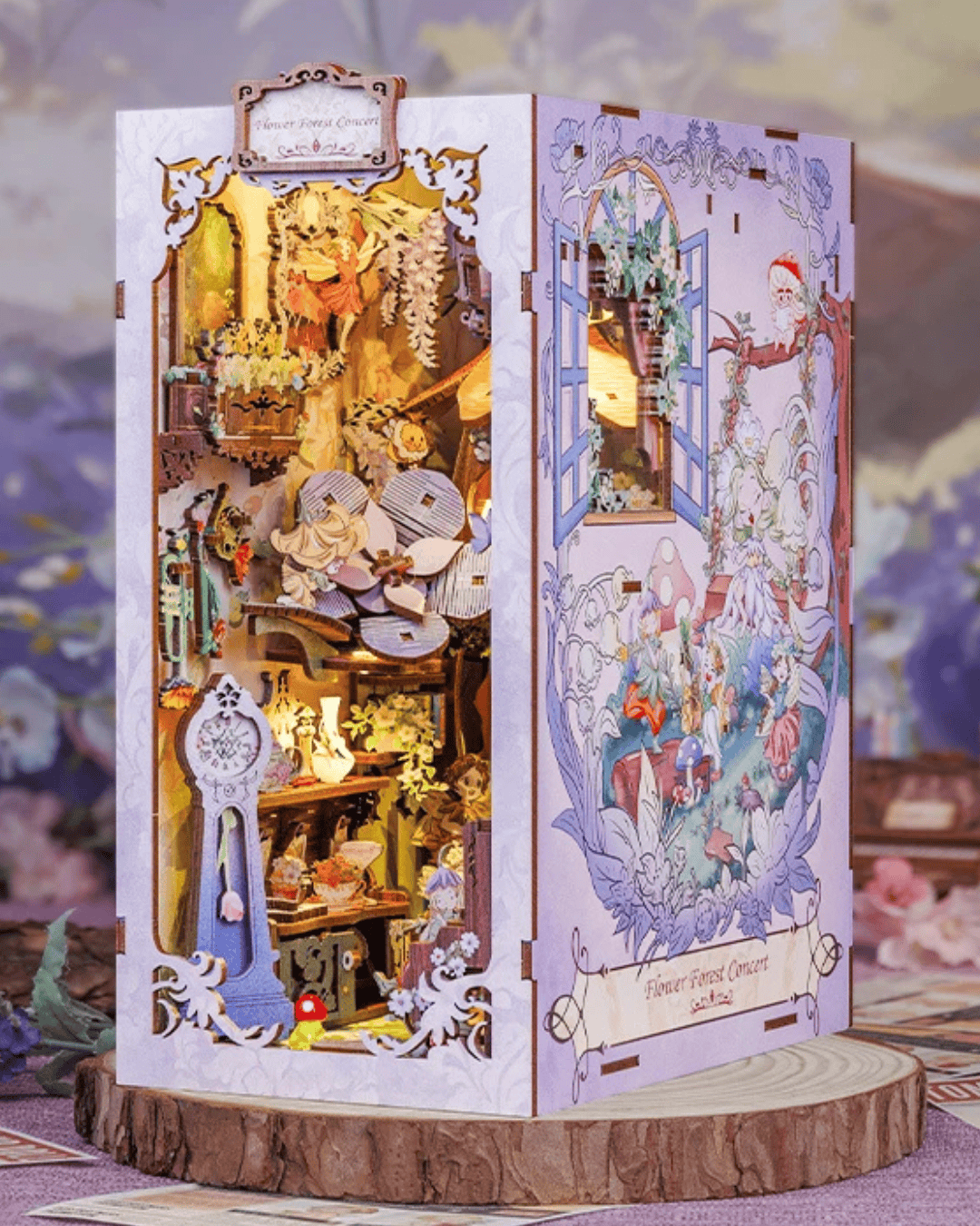 Book Nook Flower Forest Concert