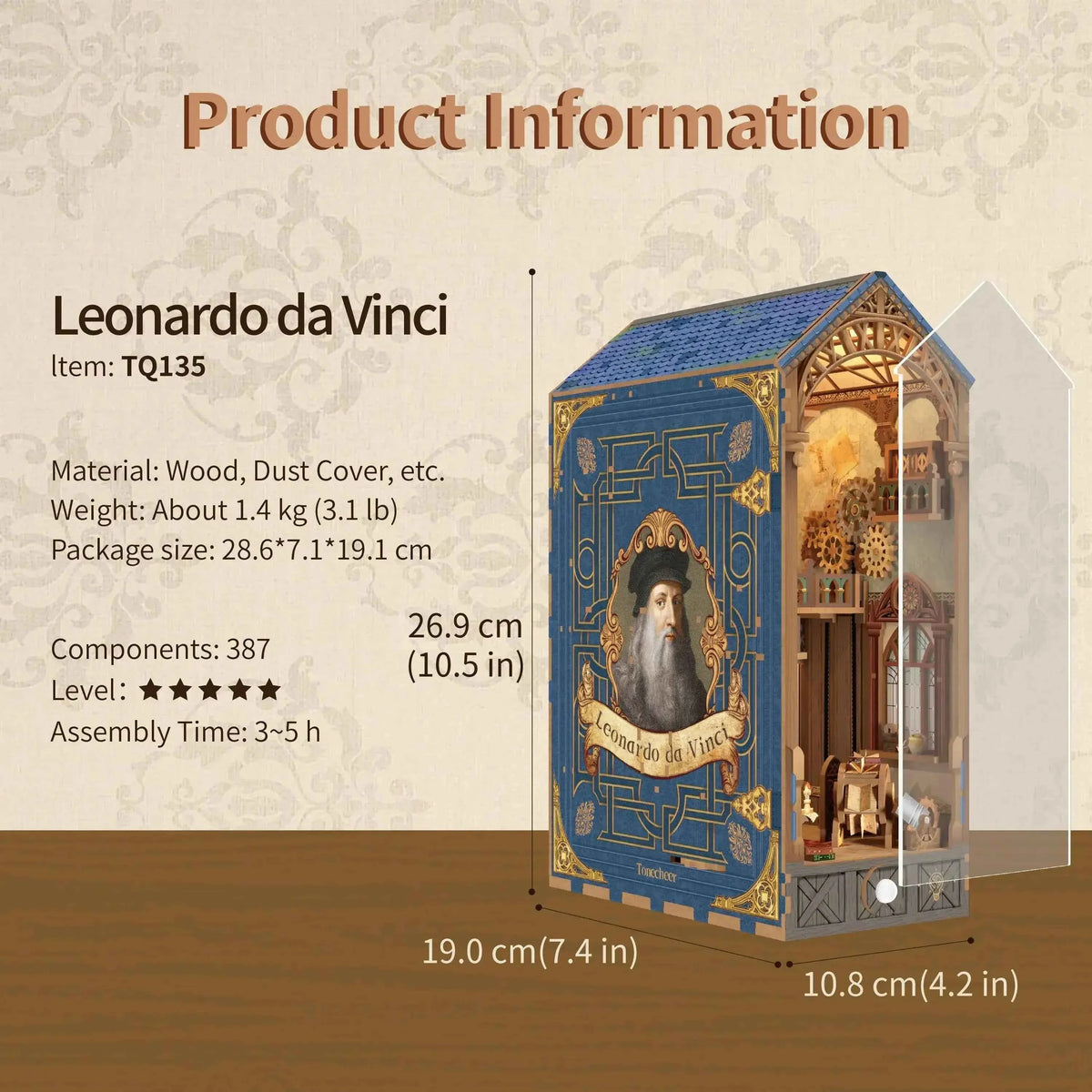 Book Nook Leonardo Da Vinci
