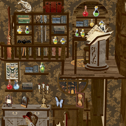 Book nook Magic Night
