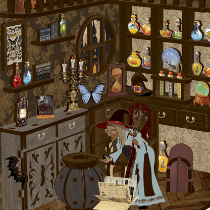 Book nook Magic Night