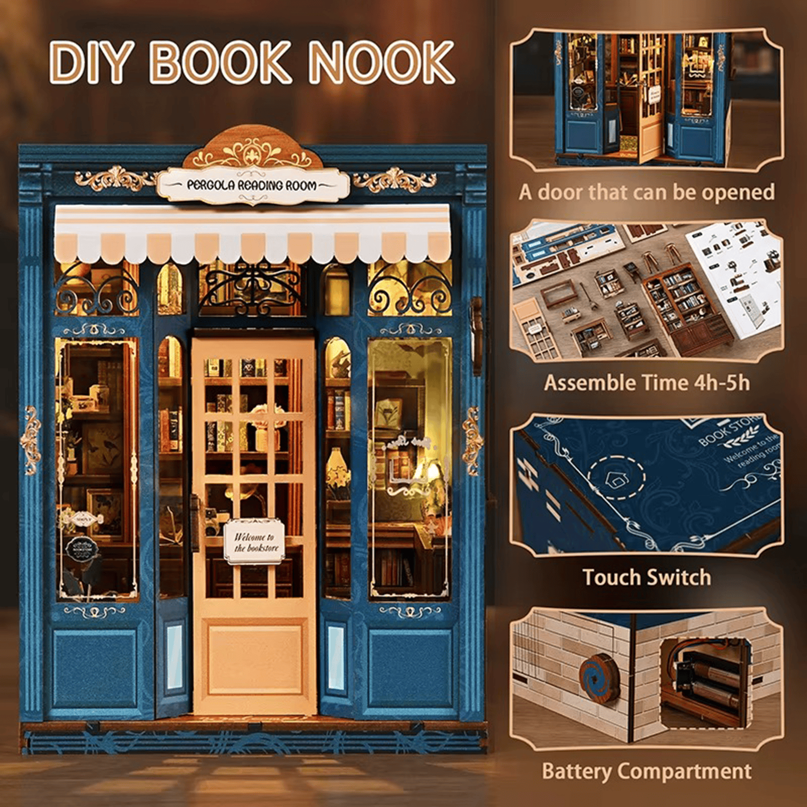 Book Nook Pergola Reading Room