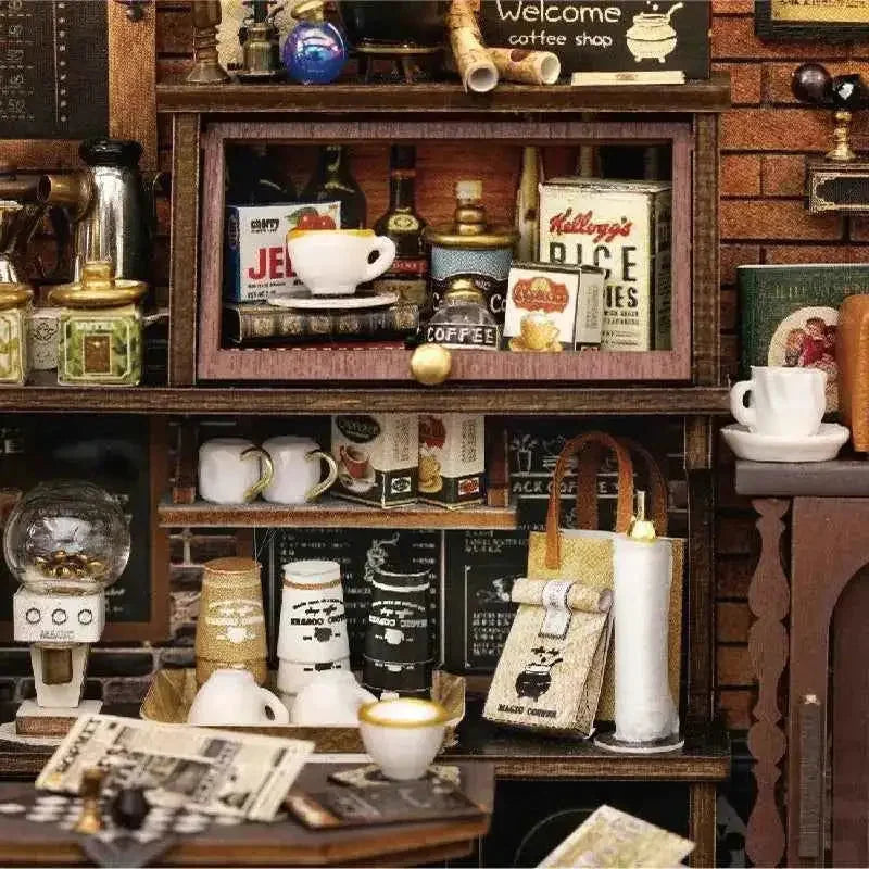 Book Nook Retro Magic Coffee Shop