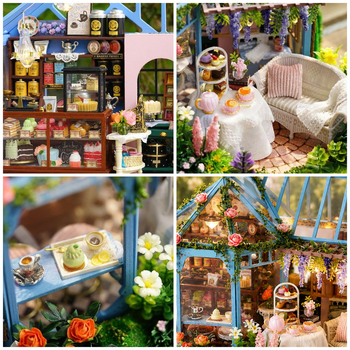 Book Nook Rose Garden Tea House details produit