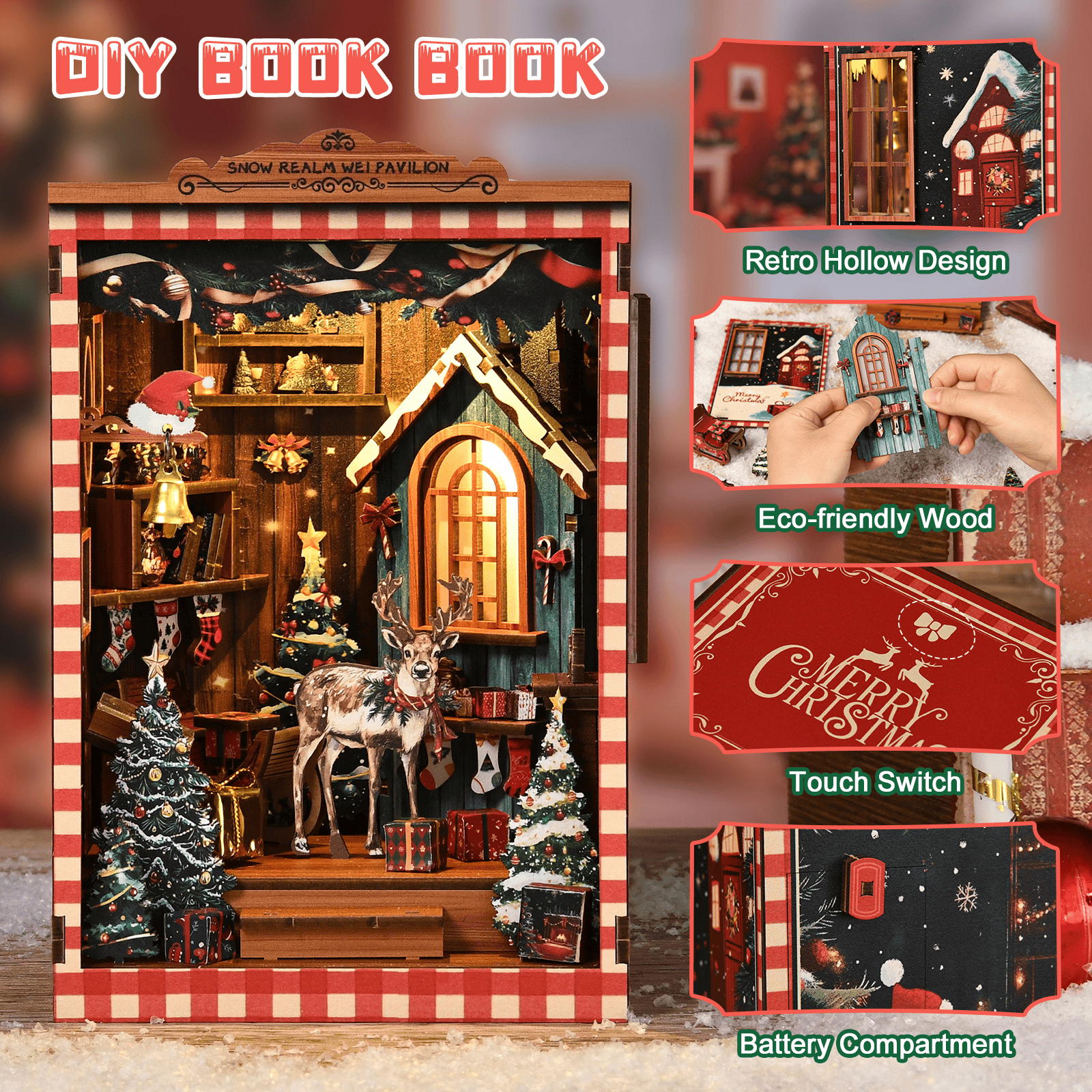 Book Nook Snow Realm Wei Pavilion