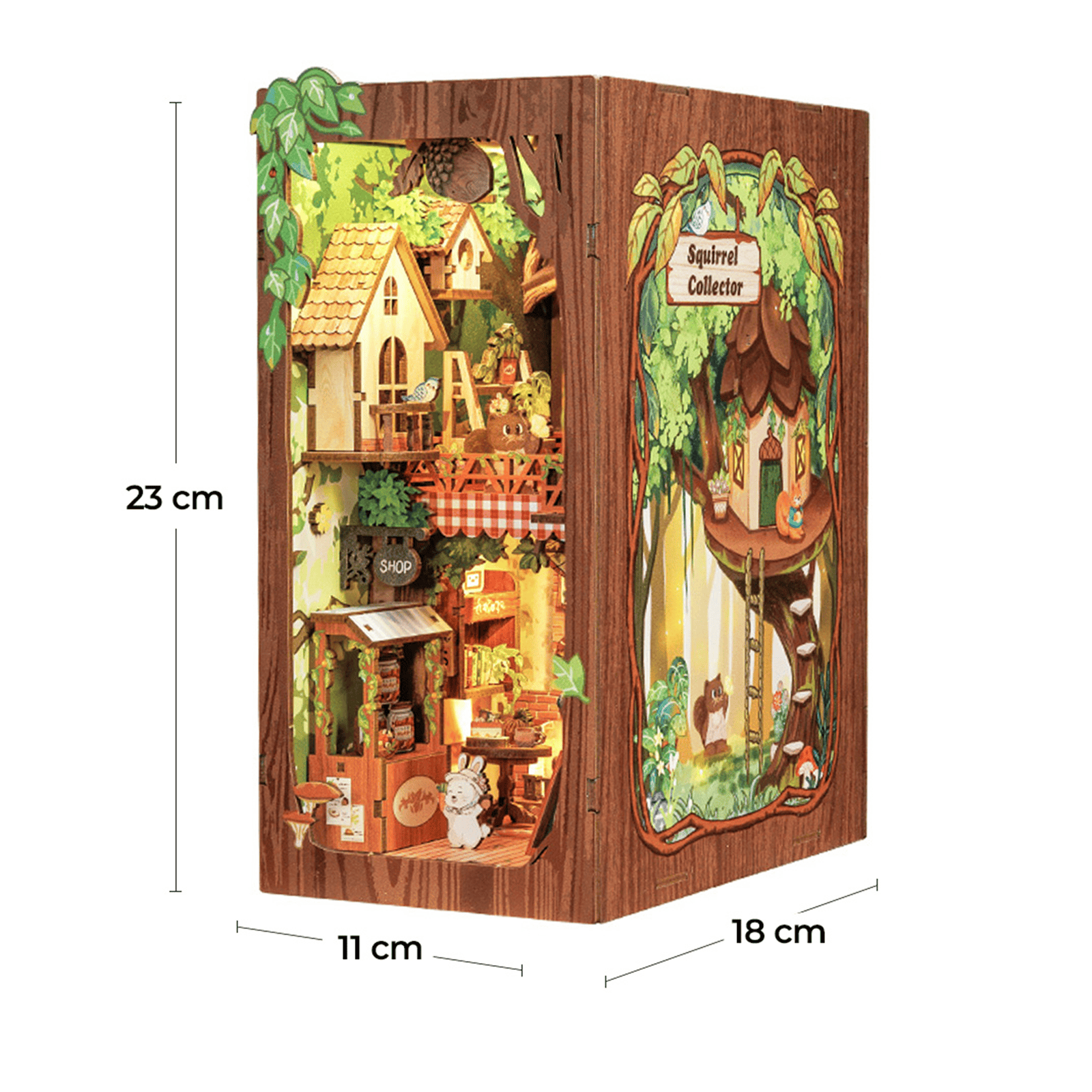 Book Nook Squirrel Collector