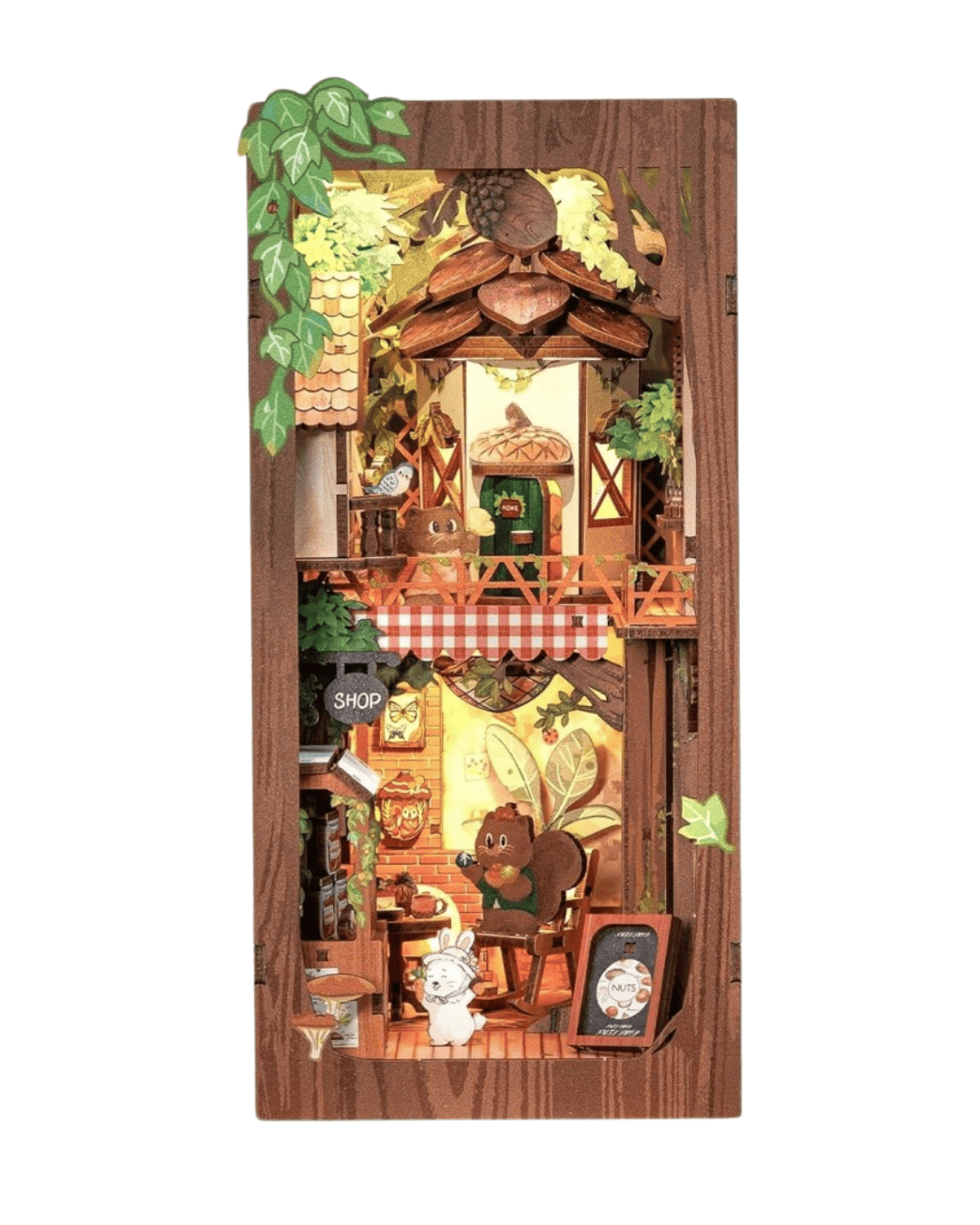 Book Nook Squirrel Collector