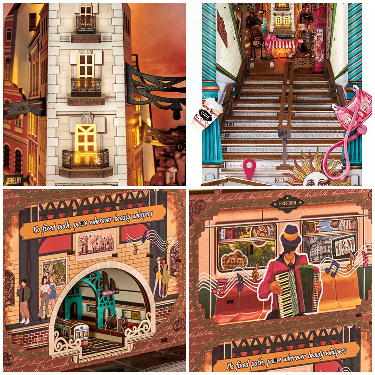 Book Nook Street Scene details produit