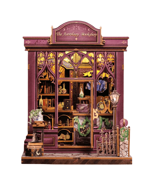 CUTEROOM DIY Book Nook Kit, Kit de Maison de poupées Miniatures avec CUTEROOM DIY Book Nook Kit, Kit de Maison de poupées Miniatures avec