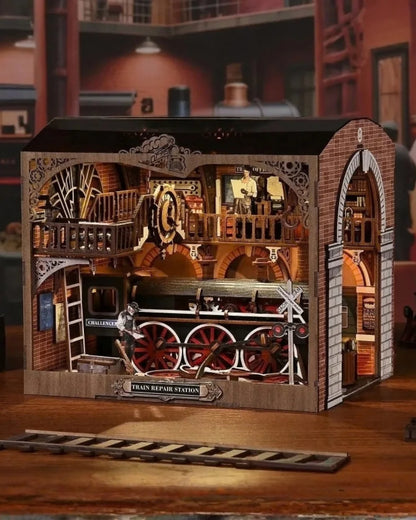 Book Nook Train Repair Station
