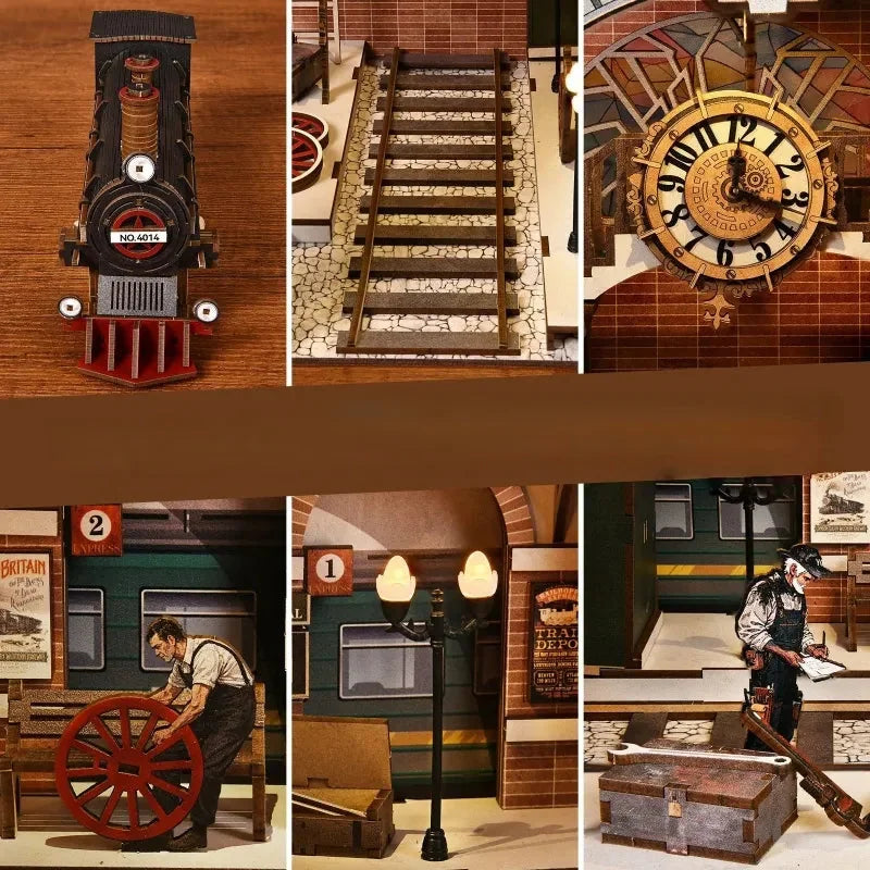 Book Nook Train Repair Station