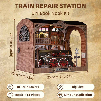 Book Nook Train Repair Station