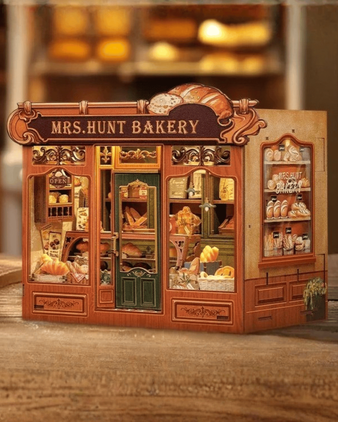 CUTEBEE Wooden Miniature House DIY Book Nook Kit 3D Magic Dollhouse Bookshelf Insert for Home Desk Decorative Display Gift Ideas